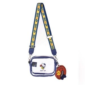 Hello Kitty x Los Angeles Rams Football Clear Crossbody Bag and Coin Purse